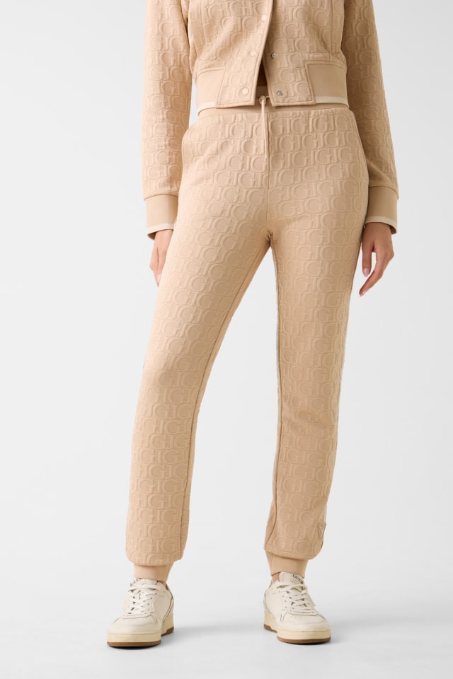 Broek met embossed logo