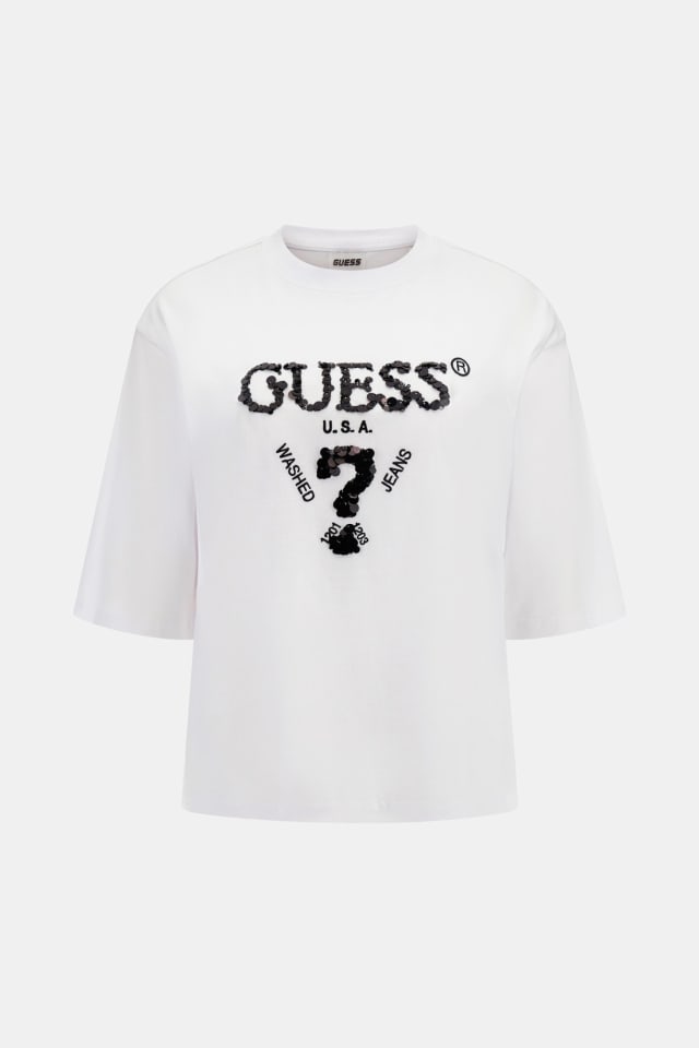 Camiseta boxy con logo