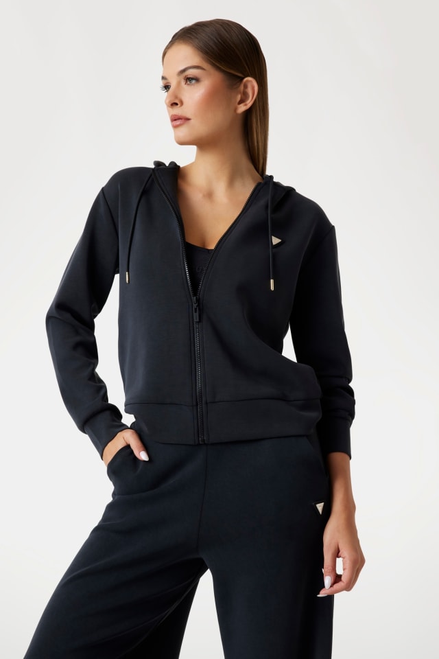 GUESS® Tam fermuarlı kapüşonlu üst Kadın