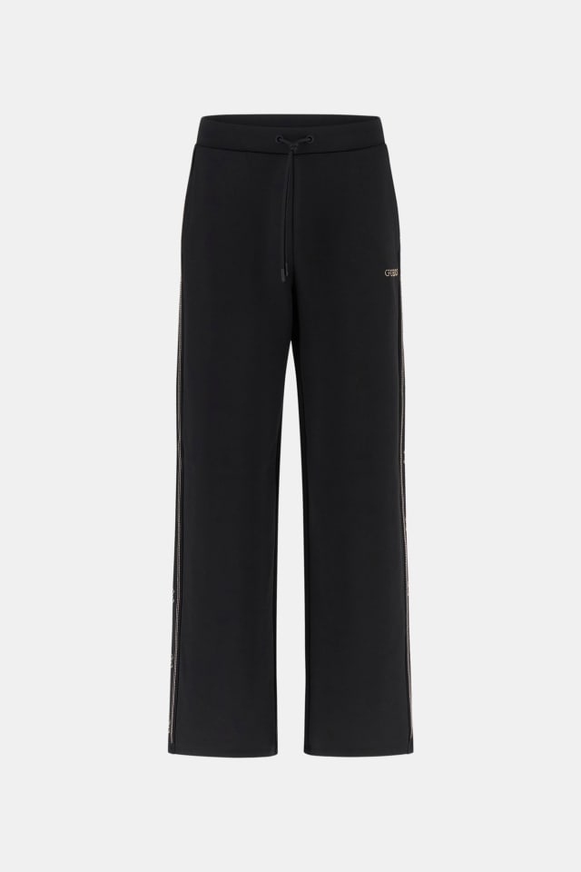 Pantaloni con logo Wide leg