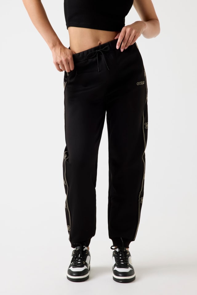 Pantalones jogger con logo de banda