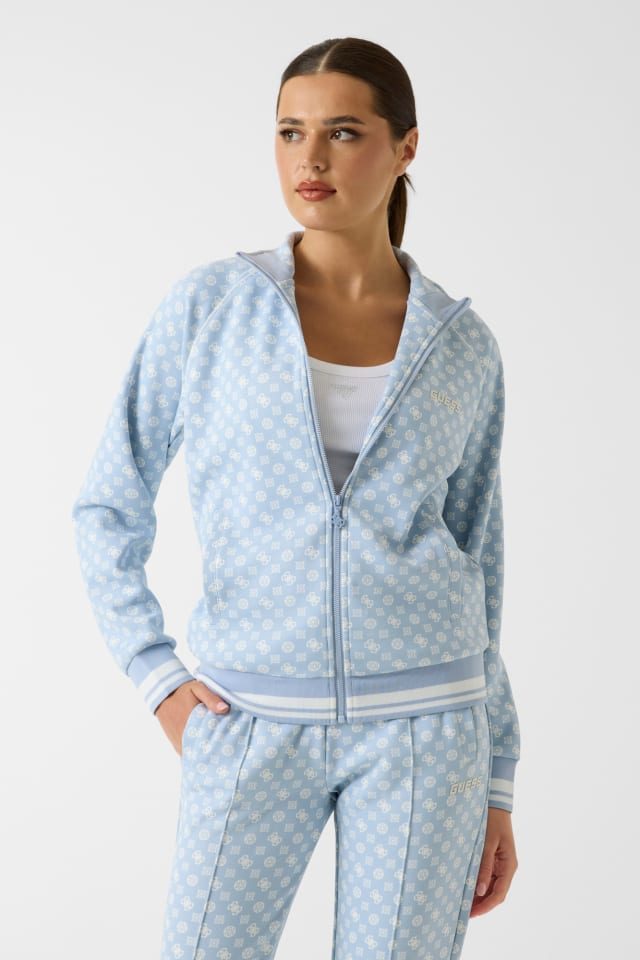 Felpa scuba con zip intera