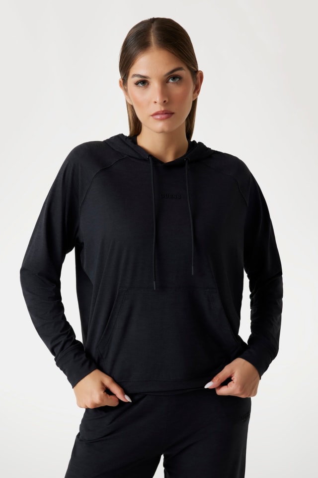 Sweat-shirt &agrave; capuche