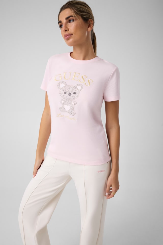 T-shirt con strass