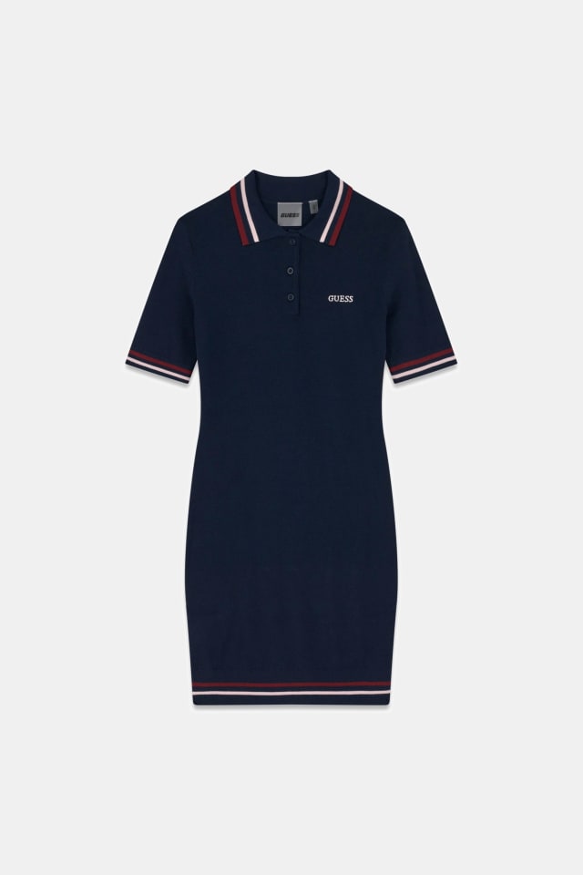 Vestido de punto tipo polo