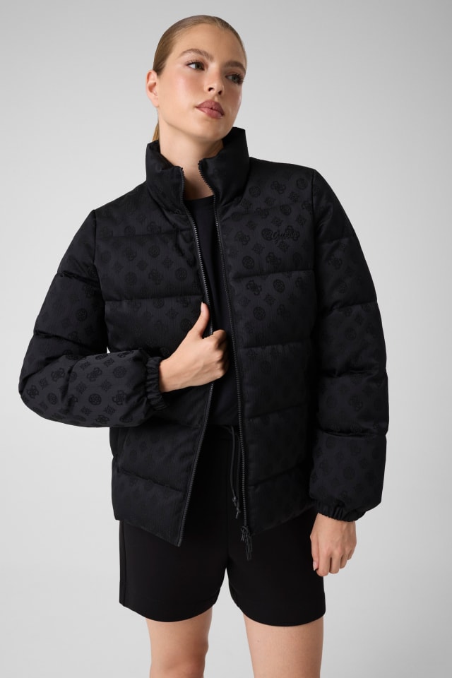 Chaqueta acolchada con logo