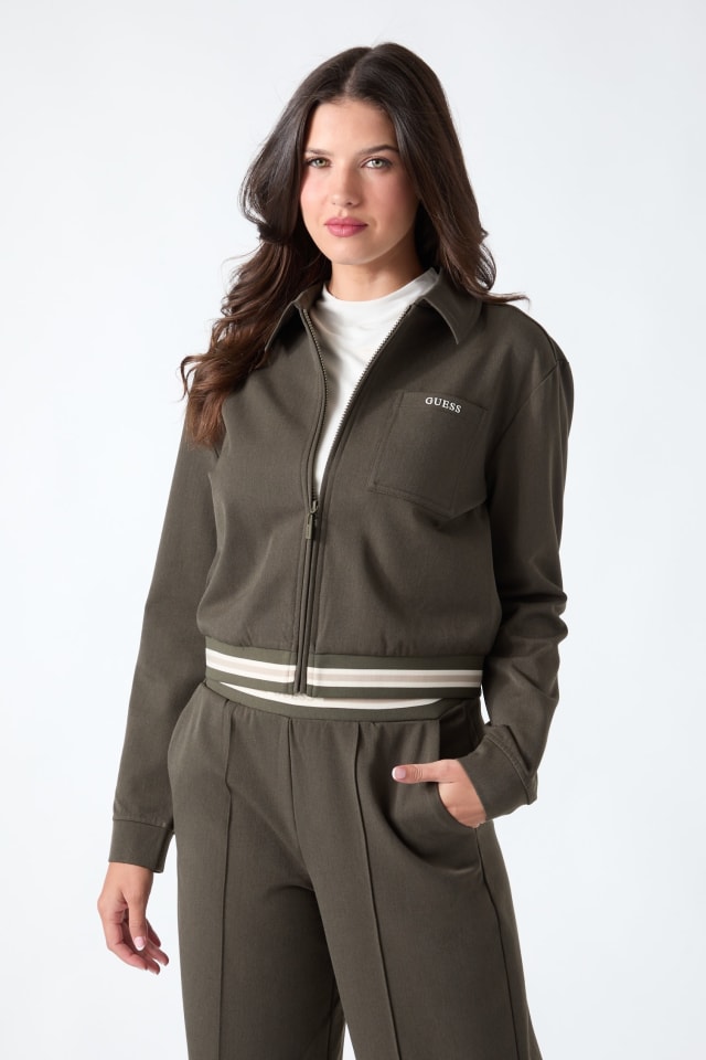 Chaqueta de mezcla de viscosa