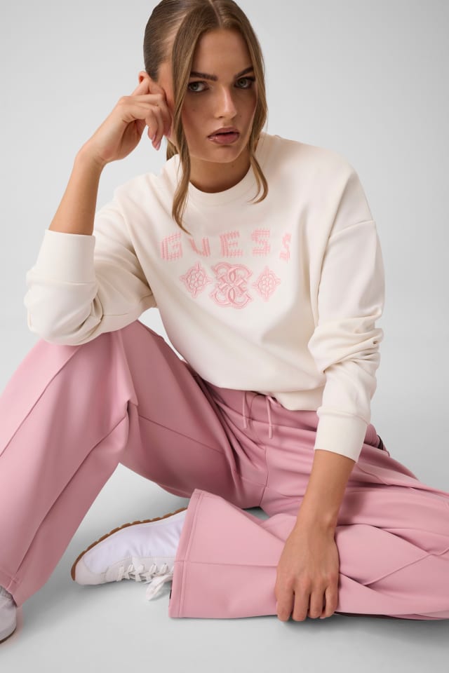 Sweatshirt mit besticktem Logo