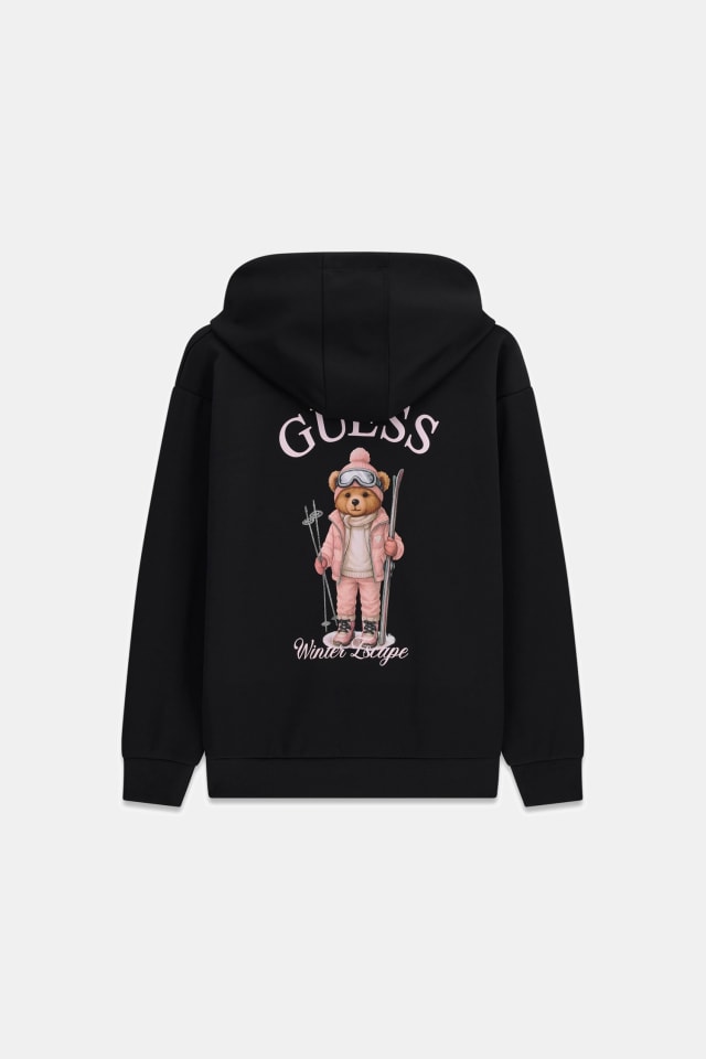 Logolu kapüşonlu sweatshirt