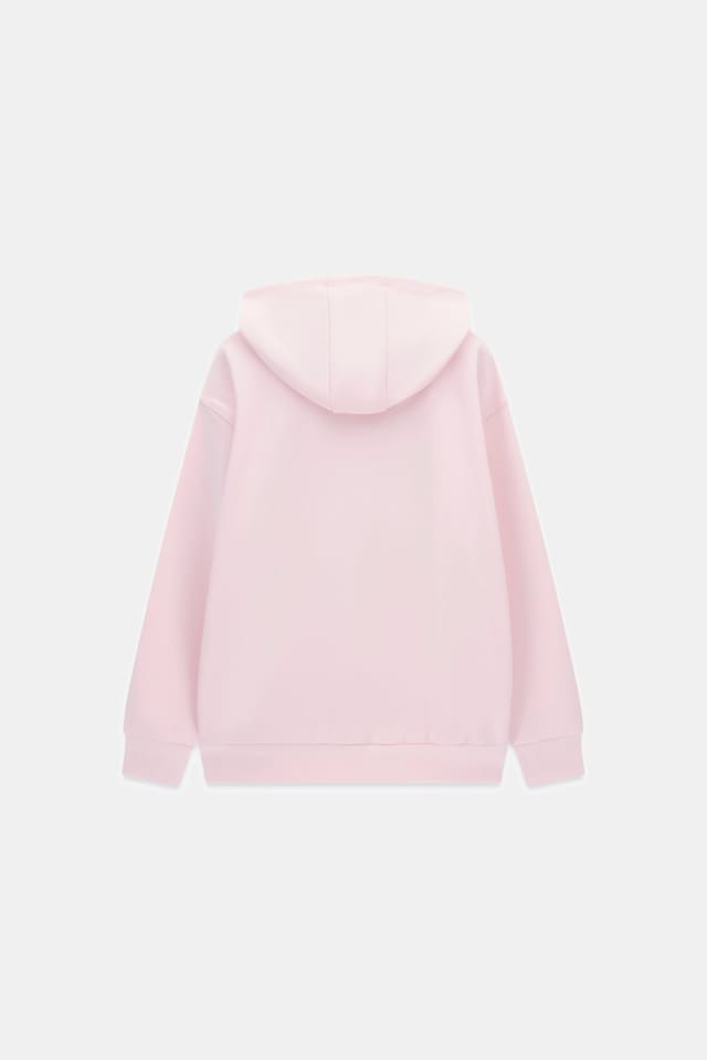 Sweat-shirt à capuche orné de strass