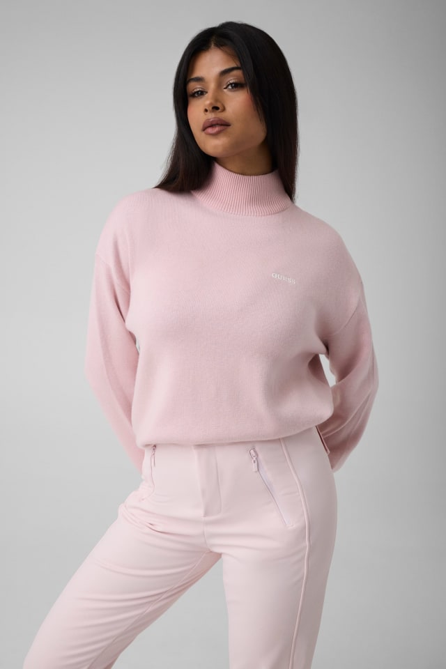 Sweter z haftowanym logo