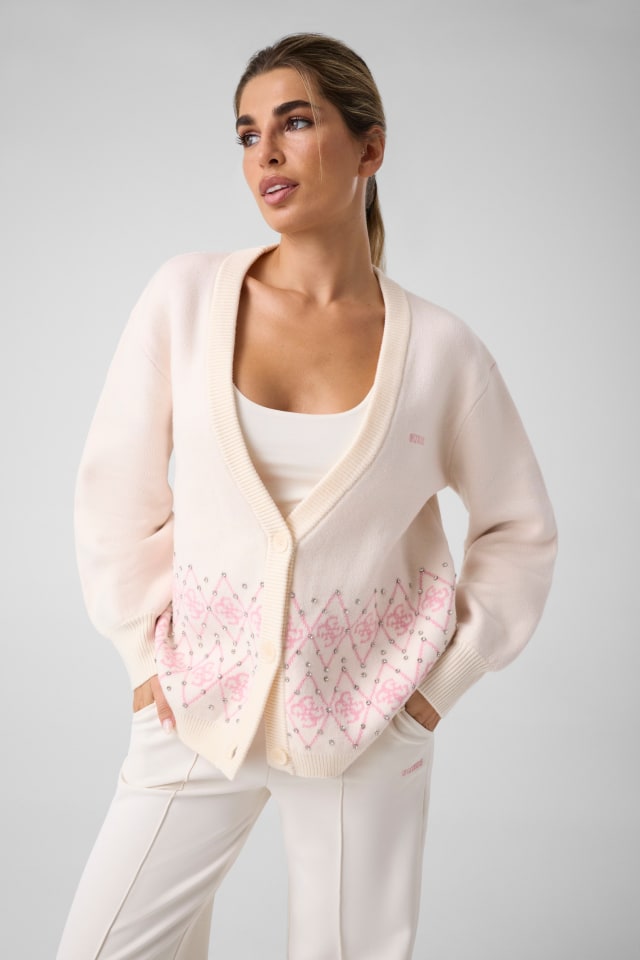 4G Logo-Strickjacke