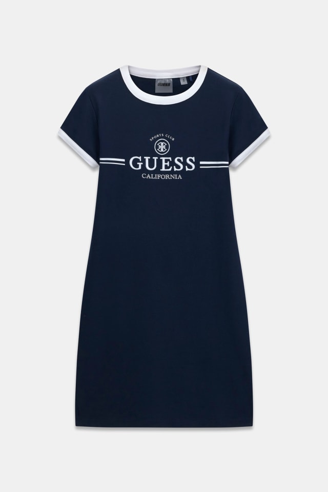 Vestido con logo bordado