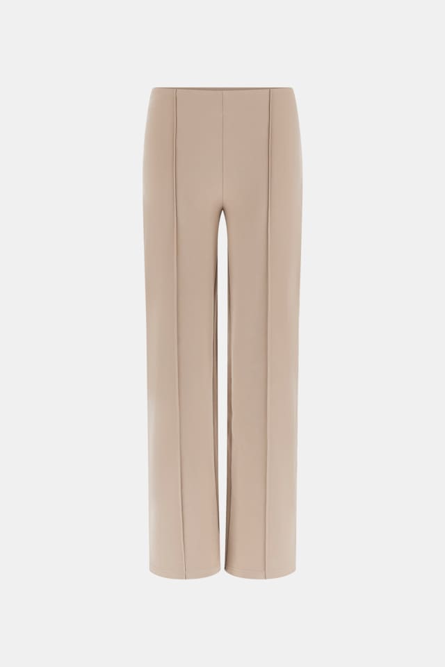 Pantalones rectos de mezcla de viscosa