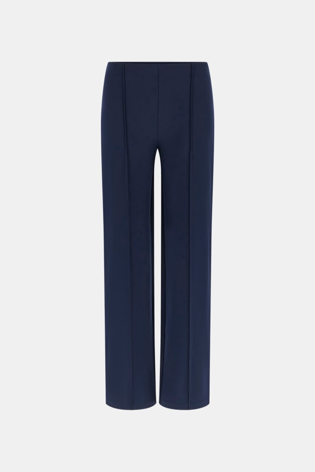 Pantalones rectos de mezcla de viscosa