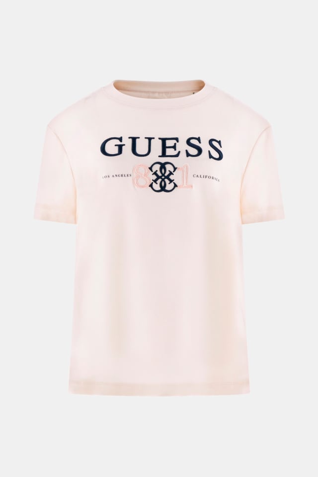 Camiseta con logo bordado