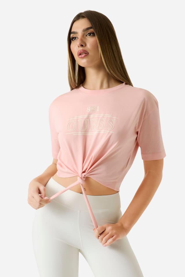 Camiseta de corte boxy con logotipo estampado