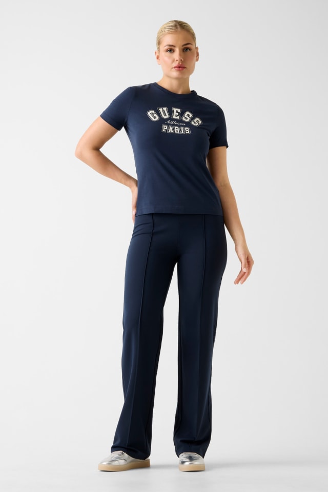GUESS® Rhinestones logolu tişört Kadın