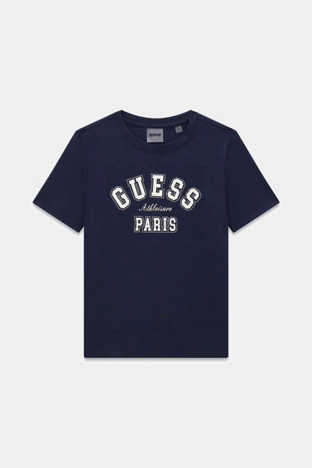 GUESS® Rhinestones logolu tişört Kadın