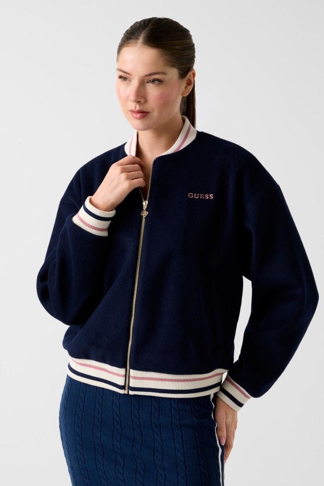 Full-zip bomber jacket