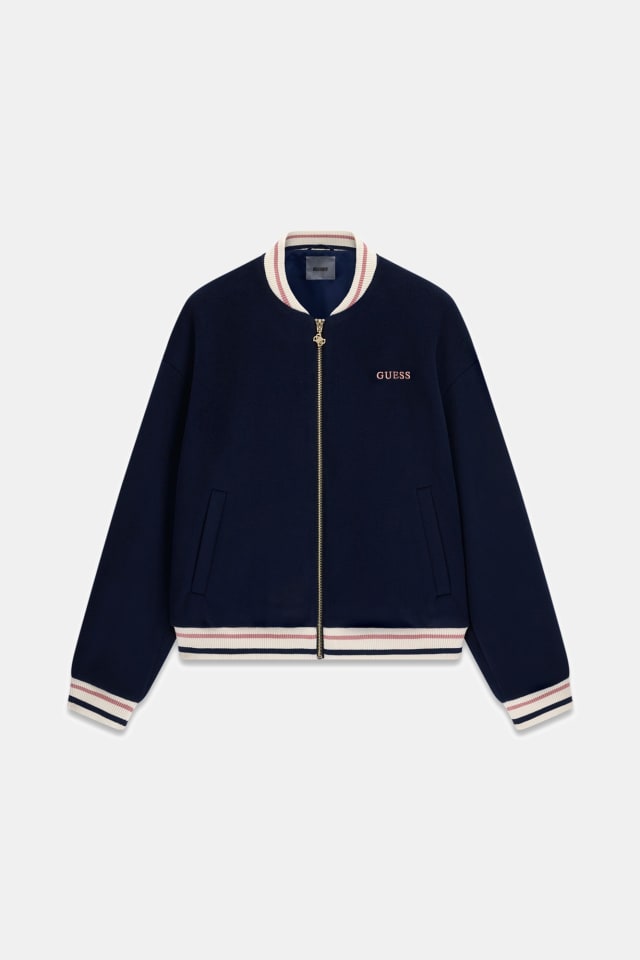 Chaqueta bomber con cremallera completa