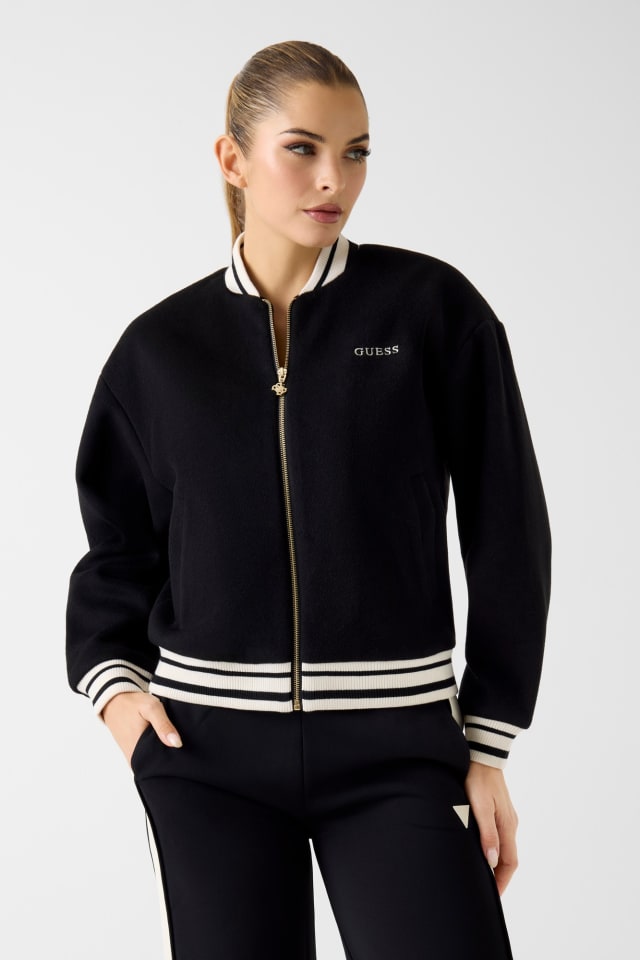 Full-zip bomber jacket