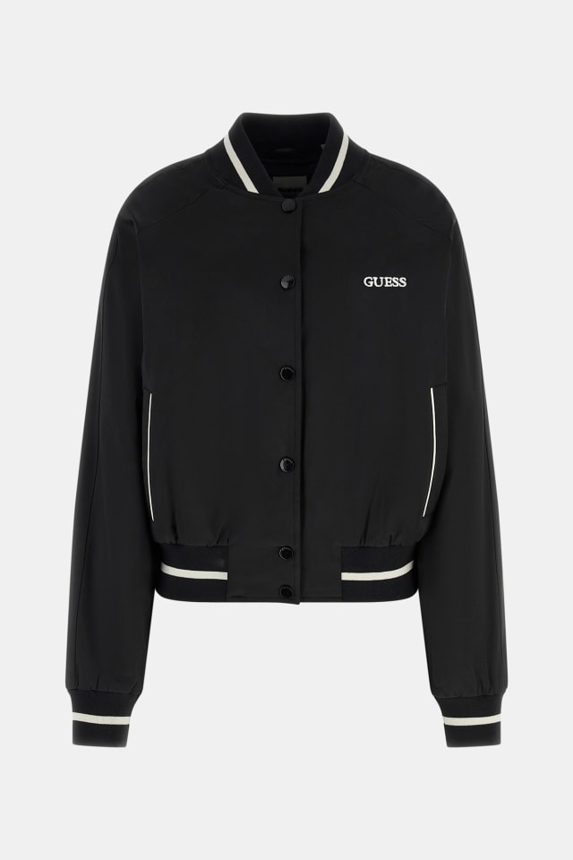 Chaqueta bomber de satén