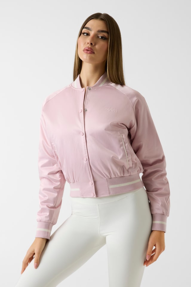 Satin-Bomberjacke