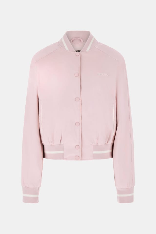 Chaqueta bomber de satén