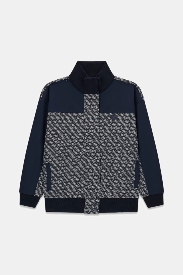 Chaqueta con logo jacquard