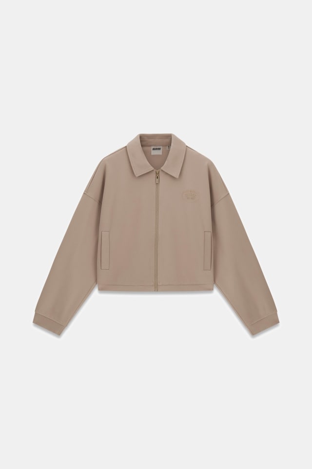 Chaqueta corta con cremallera completa