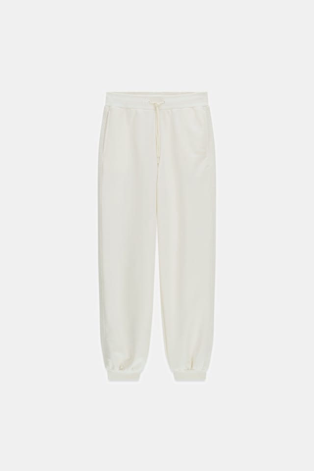 Joggers con banda de ganchillo