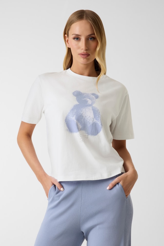 Camiseta con pedrería