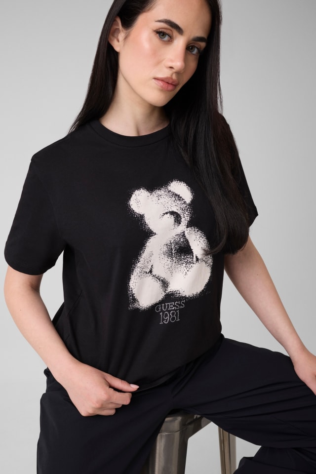 Camiseta con pedrería