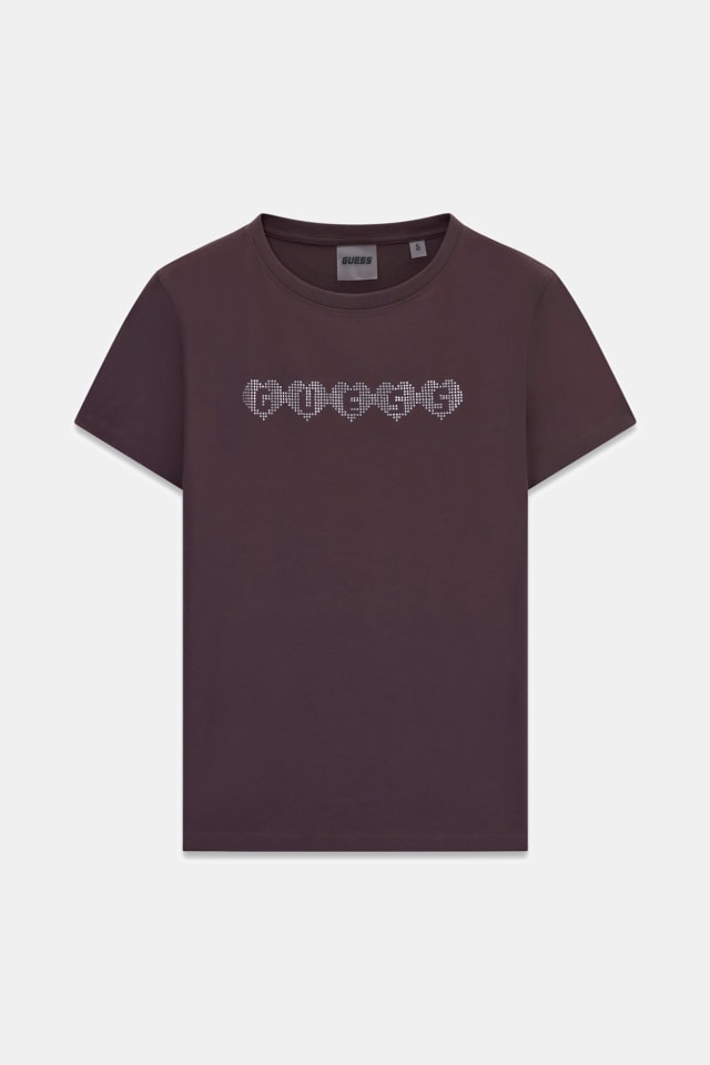 Camiseta con logo de pedrería