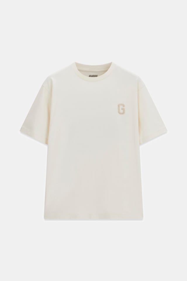 Camiseta con logo de lentejuelas