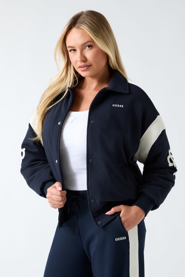 Jaqueta bomber com logo