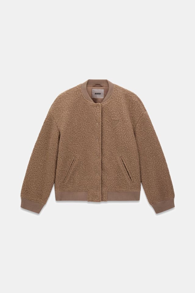 Chaqueta de sherpa sintético