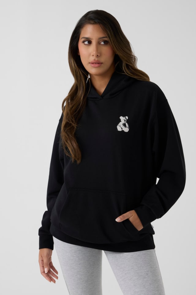 Sudadera con capucha estampada