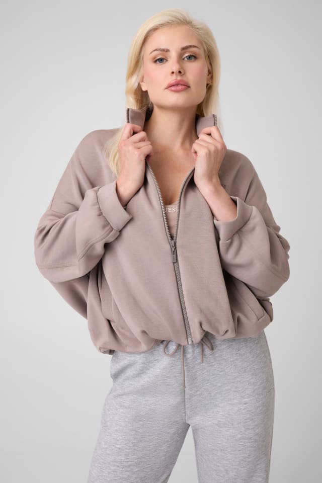 Sweatshirt com zíper completo