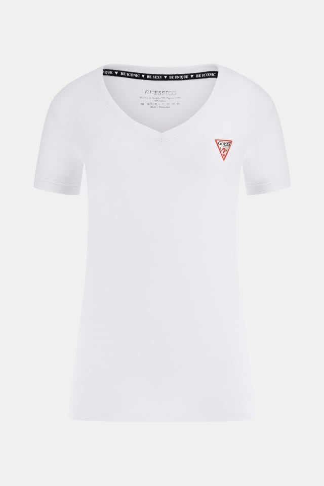 Camiseta ajustada con logo triangular