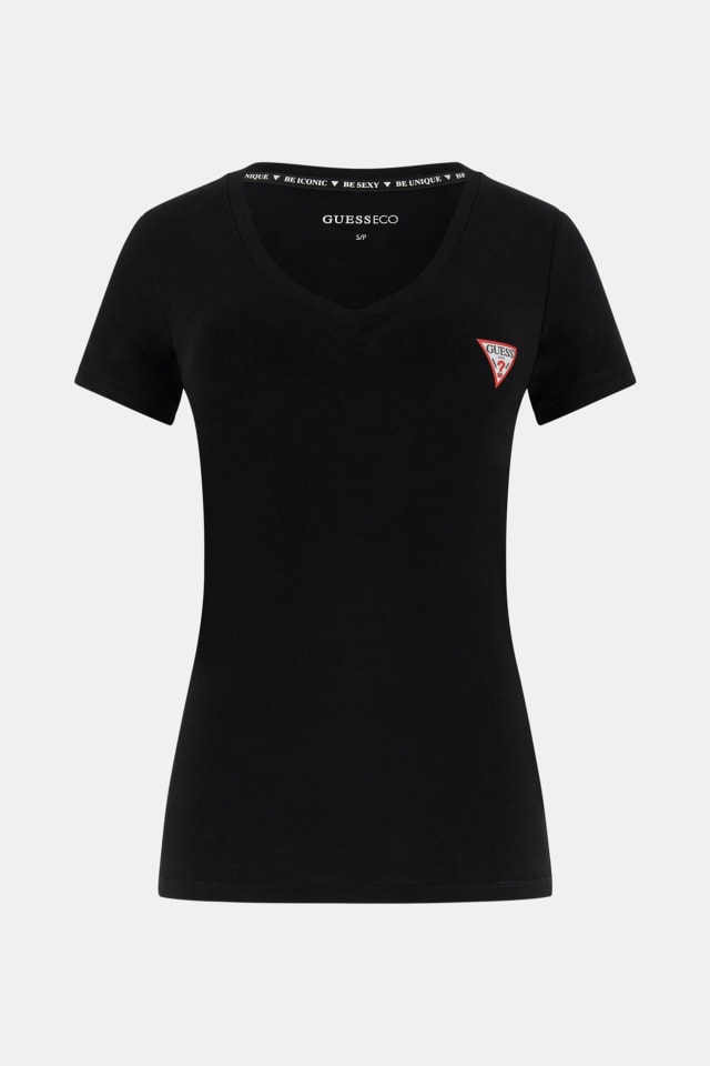 Camiseta ajustada con logo triangular