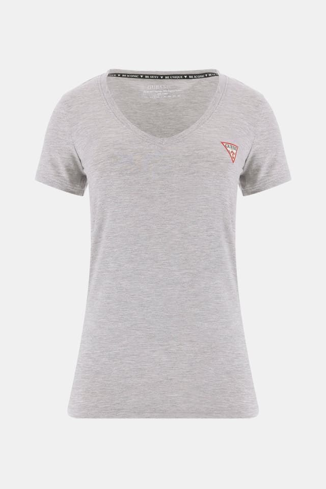 Camiseta ajustada con logo triangular