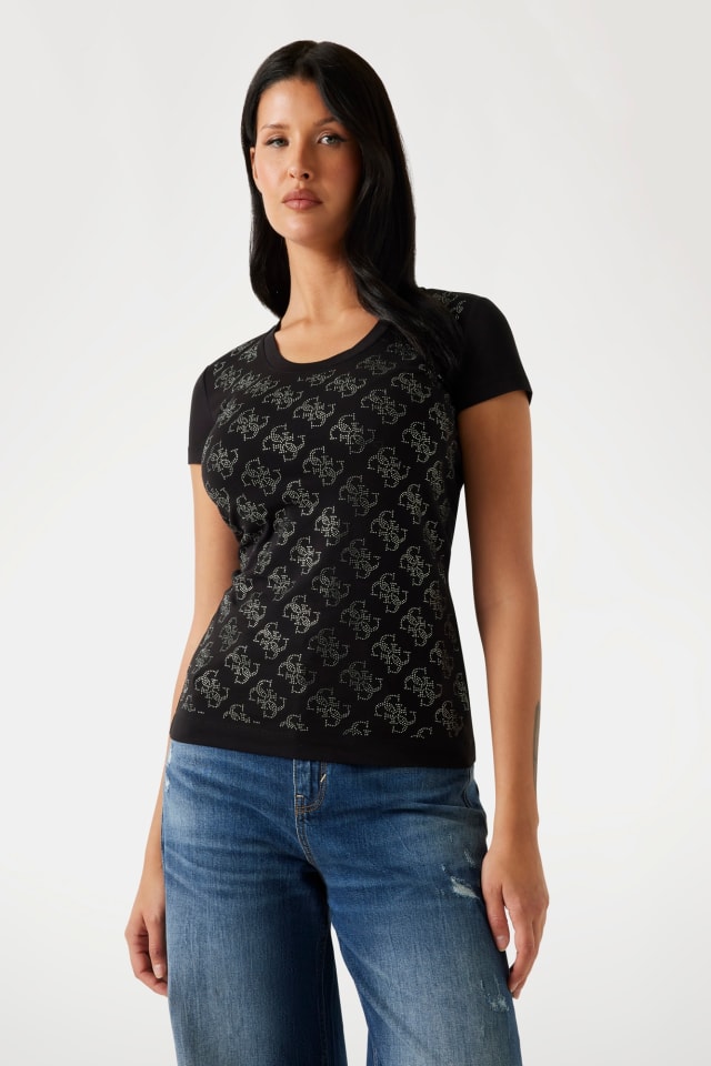 Camiseta logotipo 4G strass