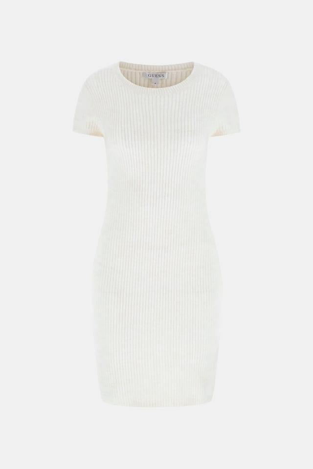 Vestido de malha mini cintado