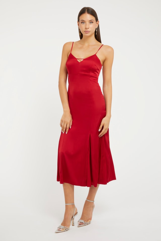 Satin long dress
