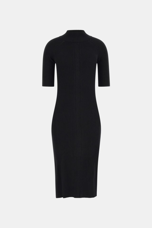 Vestido de malha midi lurex