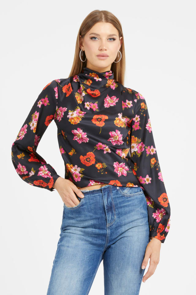 Bluse mit Blumenprint