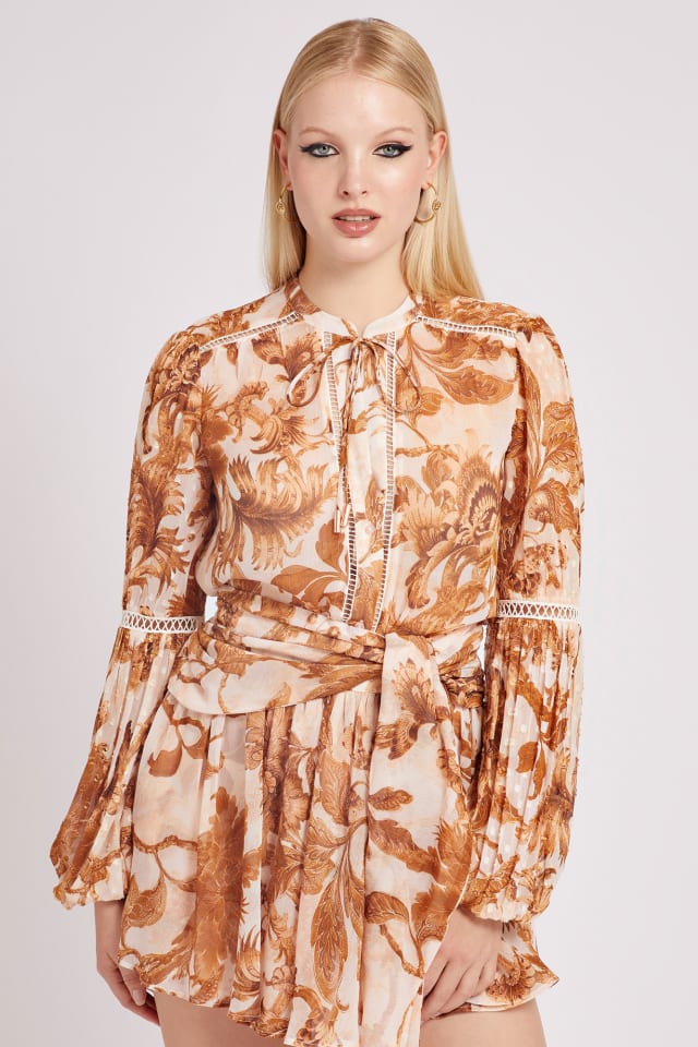 Bluse mit Blumenprint