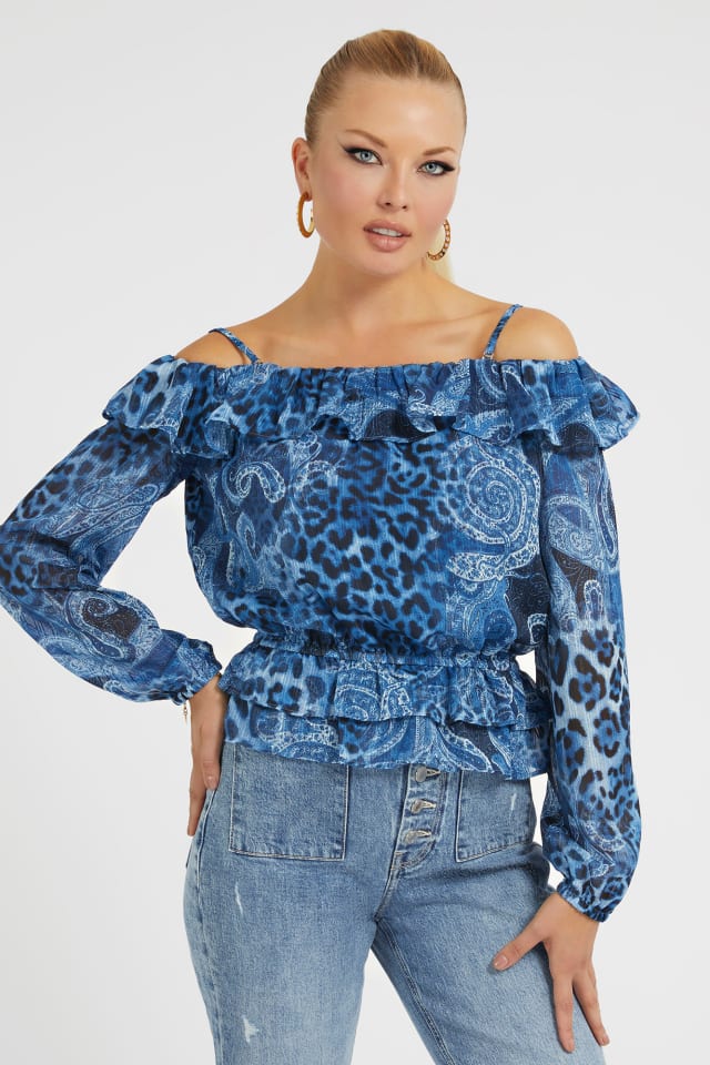Blouse imprim&eacute; cachemire